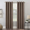 Sun Zero - 56585 Brooks Burlap Weave Thermal Extreme 100% Blackout Grommet Curtain Panel, 52" x 84", Deep Red/Linen
