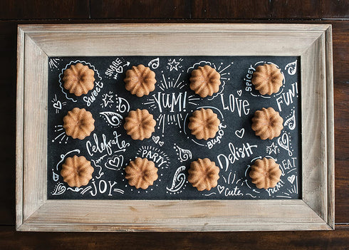 Nordic Ware 12-Cavity Mini Bundt Cupcake Pan, Colors Vary