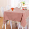 Partisout Checked Tablecloth 56x84 inch Cotton Table Cloths Rectangle Washable Table Cover (56x84, Blush)