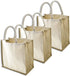 Simple Ecology Organic Canvas & Jute Reusable Tote and Grocery Shopping Bag - XL and Mini sizes