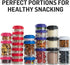 BlenderBottle GoStak Food Storage Containers for Protein Powder, Healthy Snacks, and Portion Control, 100cc 3-Pak, Black