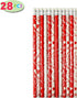 168 Pcs Valentine Stationery Set with Drawstring Treat Bags for Kids Party, Classroom Exchange Prizes, includes Notebooks, Rulers, Erasers, and Pencil