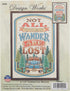 Design Works Crafts Inc. All That Wander, 8'' X 12' Counted Cross Stitch Kit, 8" by 12", Multicolor - 2900