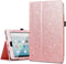 Fingic Amazon Fire HD 10 Case 2017&2019,Kindle Fire HD10 2017/2019 Cases, Luxury Sparkly Folio Folding Stand Cover with Holder & Auto Wake/Sleep Smart Case for Fire HD 10 inch Tablet Case,Rose Gold