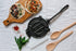 Victoria 8 Inch Cast Iron Tortilla Press. Tortilla Maker, Flour Tortilla press, Rotis Press, Dough Press, Pataconera Seasoned with Flaxeed Oil, Black -