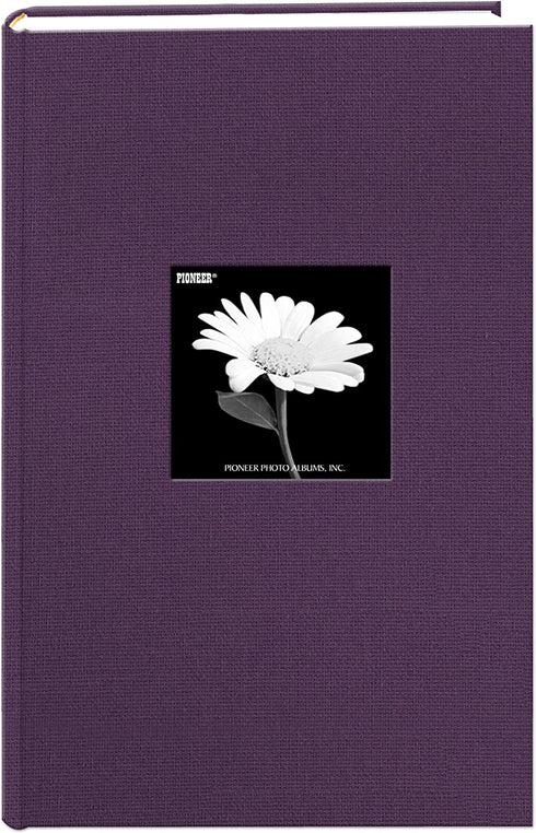 Fabric Frame Cover Photo Album 300 Pockets Hold 4x6 Photos, Wildberry Purple