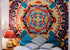 SheetKart Mushroom Kaleidoscope Mandala Tapestry Wall Hanging, Indian Cotton Printed Wall Art, Wall Décor Tapestries, Beige, Large