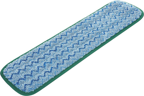 Rubbermaid Commercial Microfiber 18-Inch Wet Mopping Pad for Flat Mops, Green (FGQ41000GR00)