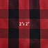 SeeGlee Red and Black Plaid Thermal Insulated Energy Saving Curtain Tiers for Loft -Rustic Farmhouse Living Buffalo Check Cottage Short Curtain Valances(29 W x 36 Inches Long,2 Panels)