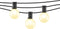 Mr Beams 1W G40 Globe Bulb LED Weatherproof Indoor/Outdoor String Lights, 25 ft, Black