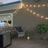 Mr Beams 1W G40 Globe Bulb LED Weatherproof Indoor/Outdoor String Lights, 25 ft, Black
