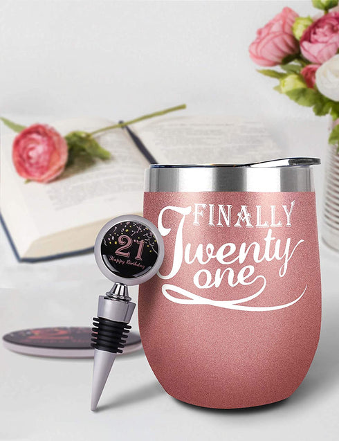 21st Birthday Gifts for Women, 21st Birthday Decorations for Women, Turning 21 Gifts for Women, 21 Birthday Tumbler, 21st Birthday, 21st Birthday Gifts, 21 and Fabulous Gifts for Women