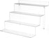 WINKINE Acrylic Display Stand, Clear Riser for Amiibo Funko POP Figures, 4 Tier Acrylic Tiered Display Stand for Decoration and Organize, Acrylic Step Riser for Display
