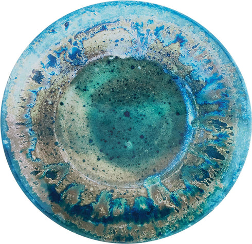 Certified International Radiance Teal Melamine 8.5"Salad/Dessert Plate, Set of 6