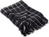 DII Checkered Plaid Throw, 50 x 60 inches, 1-Piece, Black