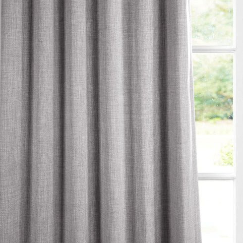 HPD Half Price Drapes BOCH-LN185-P Faux Linen Room Darkening Curtain (1 Panel) 50 X 84, BOCH-LN1858-84, Clay