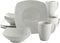 Gibson Home Zen Buffet Dinnerware Set, Service for 4 (12pcs), White (Square)