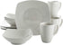 Gibson Home Zen Buffet Dinnerware Set, Service for 4 (12pcs), White (Square)