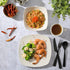 Gibson Home Zen Buffet Dinnerware Set, Service for 4 (12pcs), White (Square)