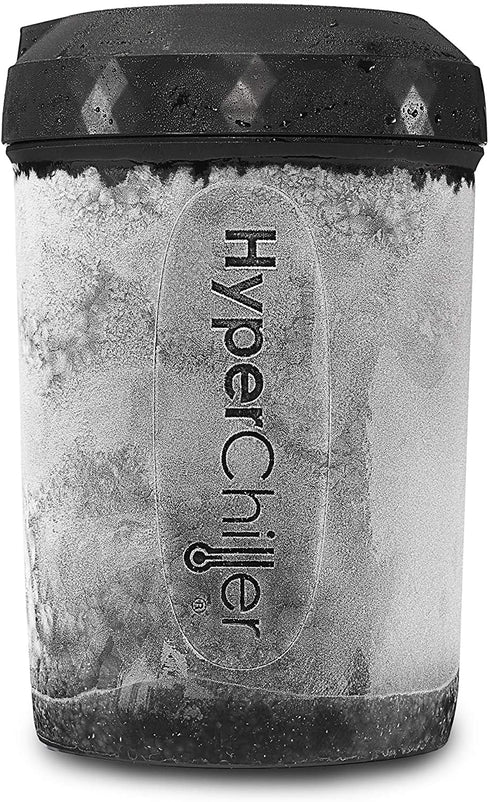 HyperChiller by Maxi-Matic Patented Instant Coffee/Beverage Cooler, Ready in One Minute, Reusable for Iced Tea, Wine, Spirits, Alcohol, Juice, 12.5 OZ, Black