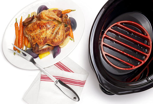 OXO Good Grips Silicone Pressure Cooker Roasting Rack,Red,Silicone Pressure Cooker Rack