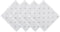 DII Polka Dot Kitchen Collection, Napkins, 18x18, White/Metallic Silver, 4 Piece