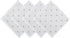 DII Polka Dot Kitchen Collection, Napkins, 18x18, White/Metallic Silver, 4 Piece