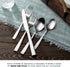 Godinger Flatware Set, Matte Finish Stainless Steel Cutlery Silverware Flatware Sets, 20 Piece Set, Service for 4