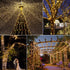 Christmas String Lights 98FT 300 LED Twinkle Fairy Lights String with 8 Light Modes for Christmas Trees Garland Wreath Wedding Indoor Outdoor Holiday Decorations with Warm White