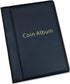 Coin Storage Album - Rare Coin Holders Book - Coins Collection for Collectors (Black, 120 Coin Holders, 1.18”x1.26” Pocket Size)