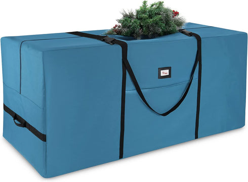Hearth & Harbor Christmas Tree Storage Bag - Fits Up to 7.5 ft Holiday Trees - Large Christmas Tree Storage Box Container Made from Durable Waterproof Fabric with Handles & Dual Zipper