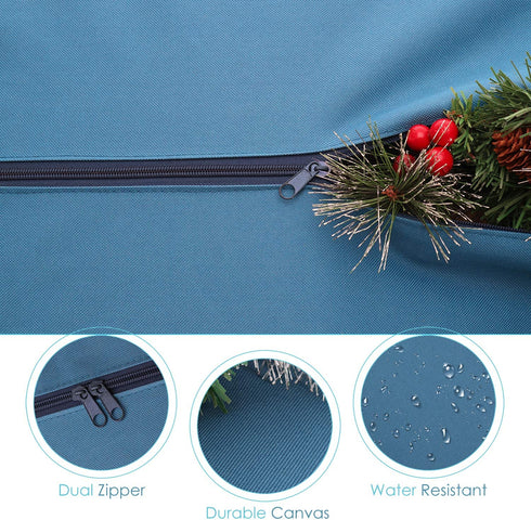 Hearth & Harbor Christmas Tree Storage Bag - Fits Up to 7.5 ft Holiday Trees - Large Christmas Tree Storage Box Container Made from Durable Waterproof Fabric with Handles & Dual Zipper