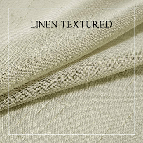 MIULEE French Door Set of 2 Sheer Curtains Sidelight Semi-Sheer Voile Panels Linen Textured Window Blinds W25 L72 Inches Brown