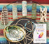 3 Sage Smudging Kit - White Sage, Blue Sage & Cedar | Smudge Kit with Abalone Shell, Stand, Instructions, Blessings & Blue Agate Bracelet (White, Blue & Cedar)