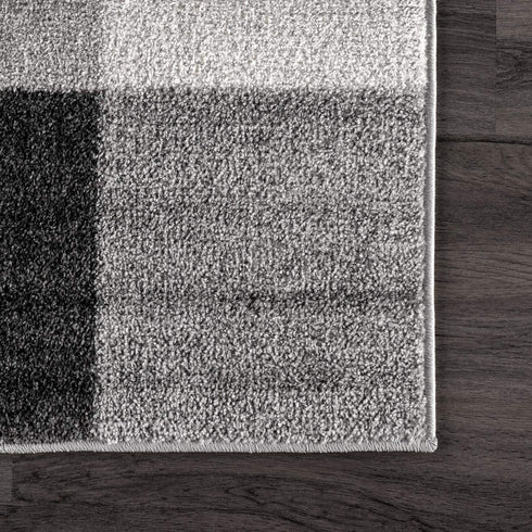 nuLOOM Buffalo Plaid Area Rug, 3' x 5', Grey