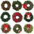 Sumind 6 Pieces Wire Wreath Rings Dark Green Wire Wreath Frame for Christmas Decoration (10 Inch)