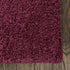 Unique Loom Solo Solid Shag Collection Area Modern Plush Rug Lush & Soft, 2 ft 2 x 3 ft 0, Eggplant Purple