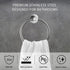 Marmolux Acc - Brushed Stainless Steel Towel Ring | Modern Hand Towel Holder for Bathroom Wall | SUS304 Stainless Steel Bathroom Towel Ring Hardware Set.