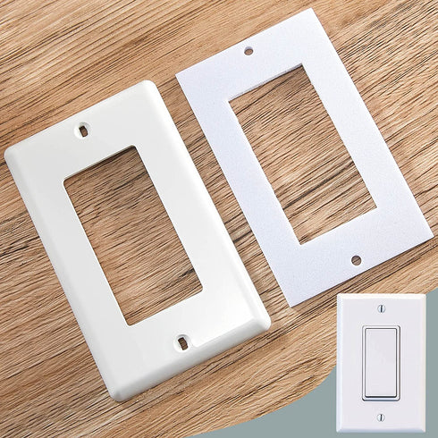 Wall Plate Insulation Gasket Outlet Insulation Gasket Light Switch Insulation Electrical Outlet Covers Draft Stopper Foam Gaskets Electric Outlet Insulators (White,100 Pieces)