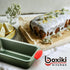 Premium Loaf Pan 8.5" with Non-Stick Steel - Bread Pan for Baking Bread - Professional Steel Baking Pan w/ Silicone Handles for Baking Banana Bread, Meatloaf and Pound Cake by Boxiki Kitchen