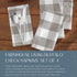 Elrene Home Fashions Farmhouse Living Buffalo Check Napkin Set of 4, 20" x 20", Gray/White 4