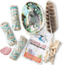 Sage Smudge Kit - White Sage Smudge Sticks Incense Sticks, Rose Quartz, Abalone Shell 5"+, Stand, Smudging Feather & Cleansing Guide (3 Sage)