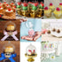 Cake Plate Stand with Dome Cover, Clear, 24 Pieces
