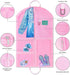 Waterproof Hanging Garment Bag 40 inch Clothes Bag with Gusset, 5 Pockets & Side Zip for Dance Costumes, Sports, Skating, Theatre, Beauty Pageants & More by Kendall Country, Cotton Candy Pink