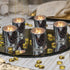 KISCO CANDLES: 10 Hour Votive Candles with Holders 12-Pack Silver Decorative Glass Home Decor, Beautiful Living Room, Kitchen, Bathroom Lighting | Long-Lasting Wax