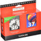 Lexmark 18C2229 36 & 37 X3650 X4650 X5650 X6650 X6675 Z2420 Ink Cartridge (Black & Color, 2-Pack) in Retail Packaging