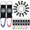28 Pieces Compass Keychain Belt Clips Toy Compass Metal Buckle Keychains Mini Compass Keychain Clip Outdoor Boys Girls Toy Adventure Camping Party Favors Accessories for Scouts Present