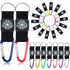 28 Pieces Compass Keychain Belt Clips Toy Compass Metal Buckle Keychains Mini Compass Keychain Clip Outdoor Boys Girls Toy Adventure Camping Party Favors Accessories for Scouts Present