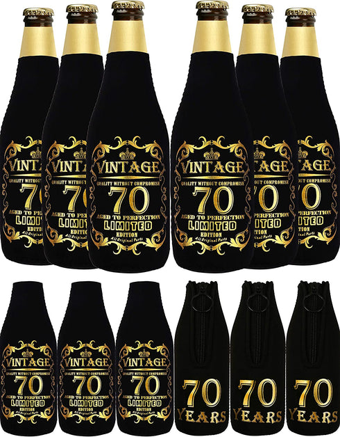 Cheers To 70th Years, 70th Birthday Can Bottle Cooler, 70th Birthday Gifts for Men, 70th Birthday Sleeve, 70th Birthday Decorations for Men, 70th Birthday Party Supplies, 70th Birthday Favors
