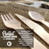 BAMBOODLERS Disposable Wooden Cutlery Set | 100% All-Natural, Eco-Friendly, Biodegradable, and Compostable - Because Earth is Awesome! Pack of 200- 6.5? utensils (100 forks, 50 spoons, 50 knives)